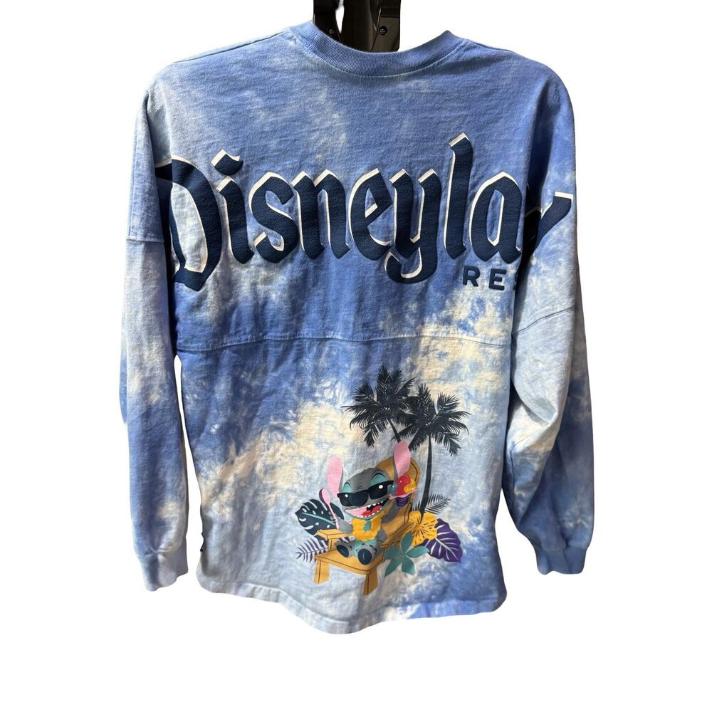 Disneyland Resort Disney Spirit Jersey Lilo & Stitch Tie Dye Palm Trees, Adult M